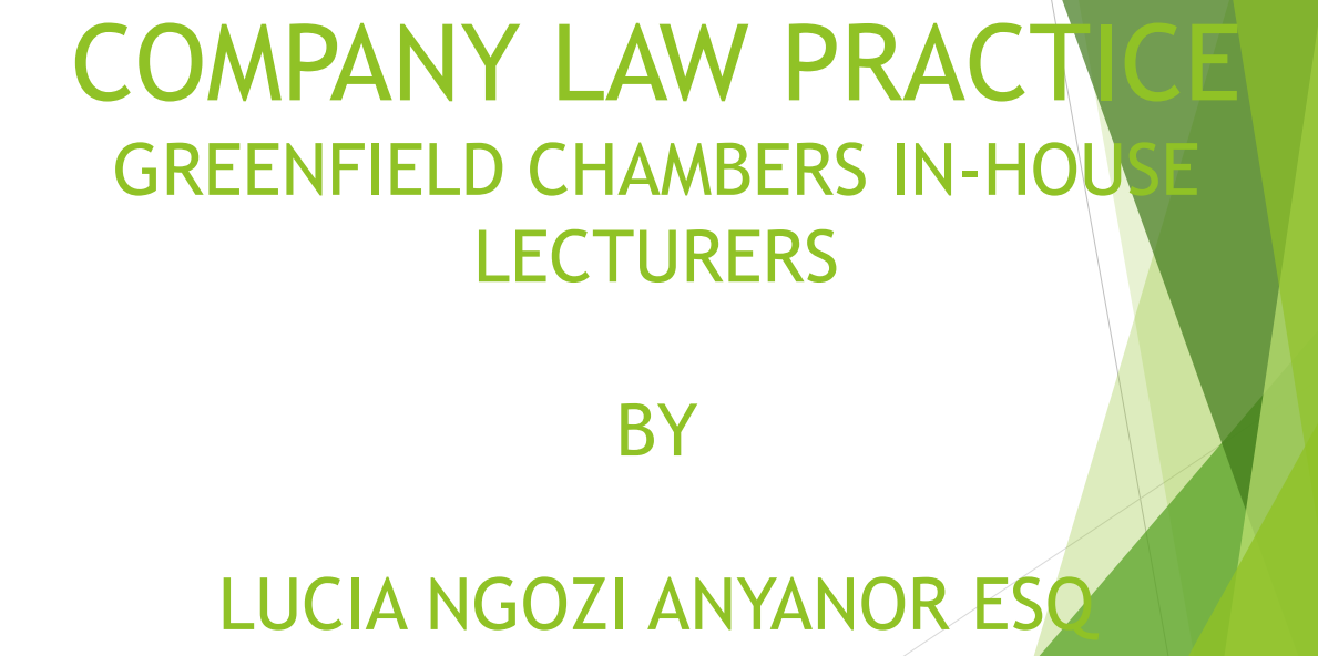Company Law Practice